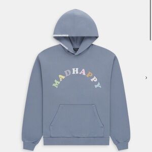 madhappy pastels french terry hoodie in frost